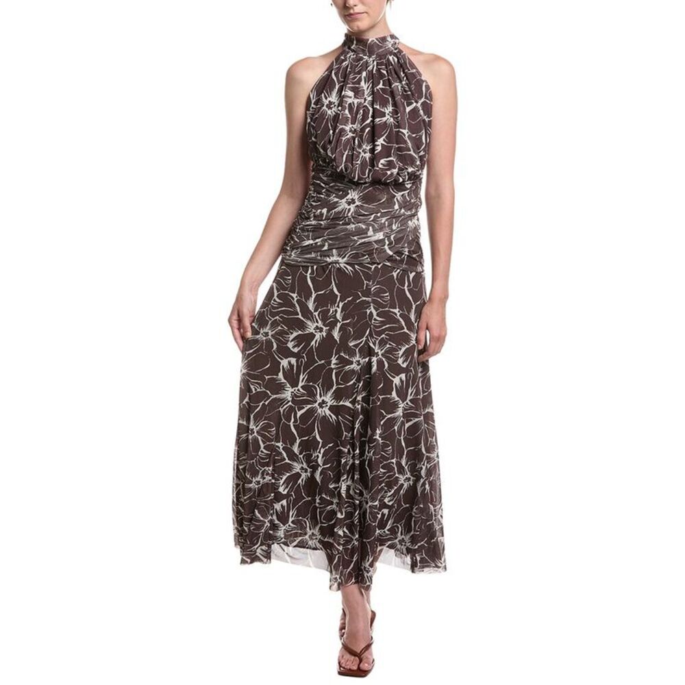 Moonsea Womens Midi Dress, Brown